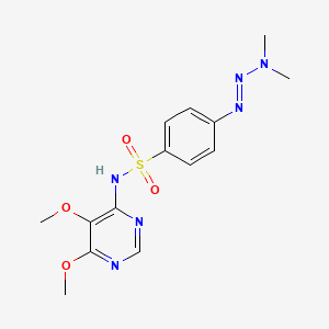 N-(5,6-Dimethoxy-4-pyrimidinyl)-4-(3,3-dimethyl-1-triazenyl)benzenesulfonamide