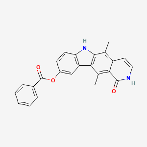 (5,11-dimethyl-1-oxo-2,6-dihydropyrido[4,3-b]carbazol-9-yl) benzoate