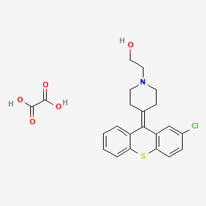 4-(2-Chloro-9H-thioxanthen-9-ylidene)-1-piperidineethanol oxalate