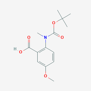 2-((tert-Butoxycarbonyl)(methyl)amino)-5-methoxybenzoic acid