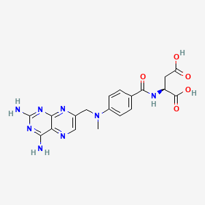 Aspartic acid, N-(p-(((2,4-diamino-7-pteridinyl)methyl)methylamino)benzoyl)-