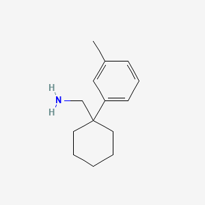 molecular formula C14H21N B1519262 [1-(3-Methylphenyl)cyclohexyl]methanamine CAS No. 1094477-12-9