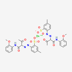 barium(2+);2-[[1-(2-methoxyanilino)-1,3-dioxobutan-2-yl]diazenyl]-5-methylbenzenesulfonate