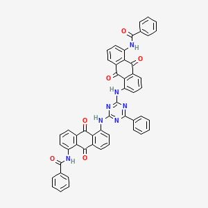 N,N'-((6-Phenyl-1,3,5-triazine-2,4-diyl)bis(imino(9,10-dihydro-9,10-dioxoanthracene-5,1-diyl)))bis(benzamide)