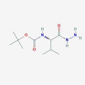 molecular formula C10H21N3O3 B1519267 tert-butyl [(1S)-1-(hydrazinocarbonyl)-2-methylpropyl]carbamate CAS No. 72039-28-2