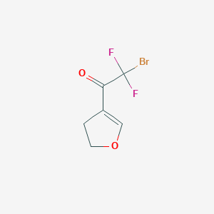 molecular formula C6H5BrF2O2 B1519271 2-Bromo-1-(4,5-dihydrofuran-3-yl)-2,2-difluoroethan-1-one CAS No. 1087792-68-4