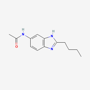 molecular formula C13H17N3O B1519273 N-(2-butyl-1H-1,3-benzodiazol-5-yl)acetamide CAS No. 1146290-17-6