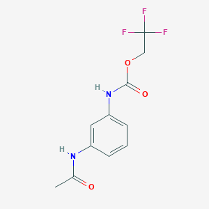 molecular formula C11H11F3N2O3 B1519277 2,2,2-trifluoroethyl N-(3-acetamidophenyl)carbamate CAS No. 1087798-18-2