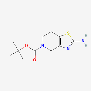 molecular formula C11H17N3O2S B1519278 2-氨基-6,7-二氢-4H-噻唑并[4,5-c]吡啶-5-羧酸叔丁酯 CAS No. 1002355-91-0
