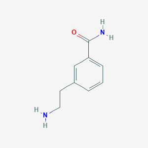 molecular formula C9H12N2O B1519282 3-(2-氨基乙基)苯甲酰胺 CAS No. 1118786-88-1