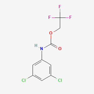 molecular formula C9H6Cl2F3NO2 B1519291 2,2,2-三氟乙基-3,5-二氯苯基甲酸酯 CAS No. 1087788-79-1