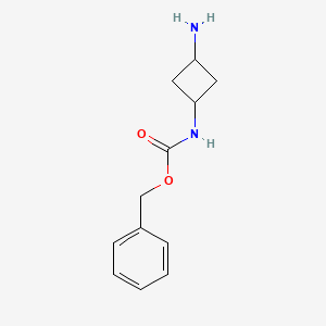 molecular formula C12H16N2O2 B1519292 3-氨基环丁基氨基甲酸苄酯 CAS No. 1188264-84-7