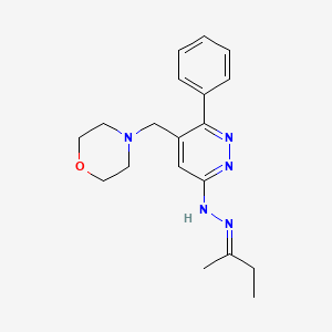 5-(4-Morpholinylmethyl)-6-phenyl-3(2H)-pyridazinone (1-methylpropylidene)hydrazone