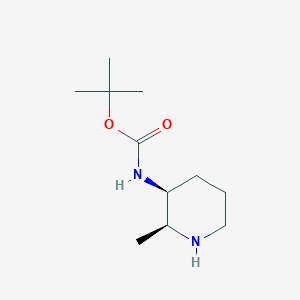 molecular formula C11H22N2O2 B1519293 叔丁基 N-[(2S,3S)-2-甲基哌啶-3-基]氨基甲酸酯 CAS No. 1860012-45-8