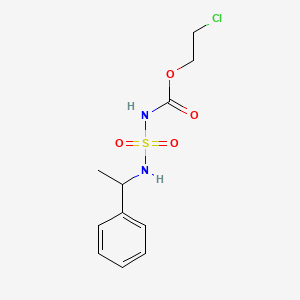 2-Chloroethyl (((1-phenylethyl)amino)sulfonyl)carbamate