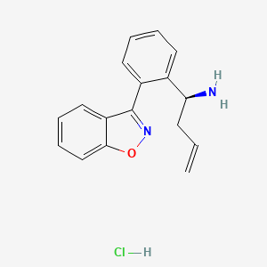 (1S)-1-[2-(1,2-benzoxazol-3-yl)phenyl]but-3-en-1-amine;hydrochloride