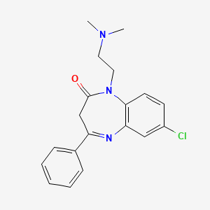 2H-1,5-Benzodiazepin-2-one, 1,3-dihydro-7-chloro-1-(2-(dimethylamino)ethyl)-4-phenyl-