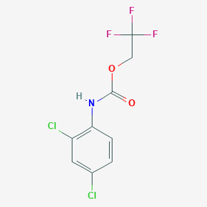 molecular formula C9H6Cl2F3NO2 B1519299 2,2,2-trifluoroethyl N-(2,4-dichlorophenyl)carbamate CAS No. 1087798-16-0