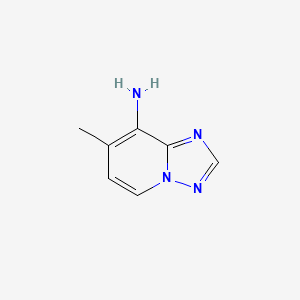 molecular formula C7H8N4 B1519301 7-Methyl-[1,2,4]triazolo[1,5-a]pyridin-8-amine CAS No. 1150617-78-9
