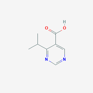 molecular formula C8H10N2O2 B1519302 4-(Propan-2-yl)pyrimidine-5-carboxylic acid CAS No. 1147746-76-6