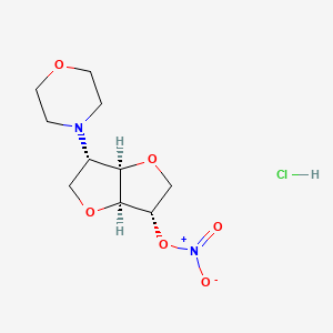 [(3S,3aR,6S,6aS)-3-morpholin-4-yl-2,3,3a,5,6,6a-hexahydrofuro[3,2-b]furan-6-yl] nitrate;hydrochloride