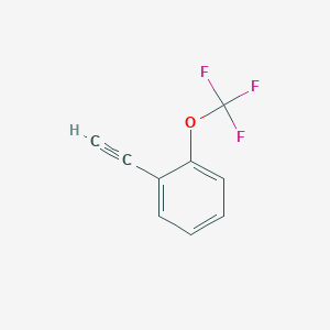 molecular formula C9H5F3O B1519303 1-Ethynyl-2-(trifluoromethoxy)benzene CAS No. 886363-40-2