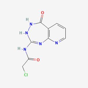 Acetamide, 2-chloro-N-(3,4-dihydro-5-oxo-5H-pyrido(2,3-e)(1,3,4)triazepin-2-yl)-