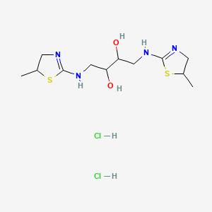 1,4-Bis((4,5-dihydro-5-methyl-2-thiazolyl)amino)-2,3-butanediol dihydrochloride