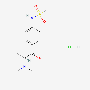 N-(4-(2-(Diethylamino)-1-oxopropyl)phenyl)methanesulfonamide monohydrochloride