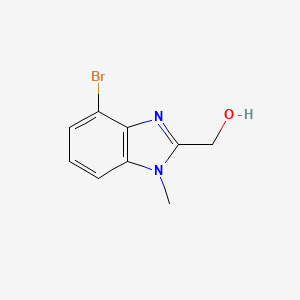 molecular formula C9H9BrN2O B1519310 (4-Bromo-1-methyl-1H-benzoimidazol-2-yl)-methanol CAS No. 1150618-44-2