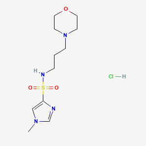 1H-Imidazole-4-sulfonamide, 1-methyl-N-(3-(4-morpholinyl)propyl)-, monohydrochloride