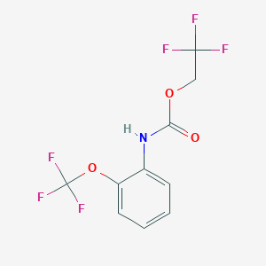 2,2,2-trifluoroethyl N-[2-(trifluoromethoxy)phenyl]carbamate