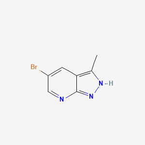 molecular formula C7H6BrN3 B1519320 5-bromo-3-methyl-1H-pyrazolo[3,4-b]pyridine CAS No. 885223-65-4