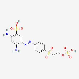 Benzenesulfonic acid, 2,4-diamino-5-(2-(4-((2-(sulfooxy)ethyl)sulfonyl)phenyl)diazenyl)-