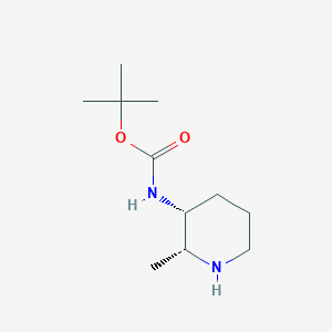 molecular formula C11H22N2O2 B1519327 tert-butyl N-[(2R,3R)-2-methylpiperidin-3-yl]carbamate CAS No. 1791402-58-8
