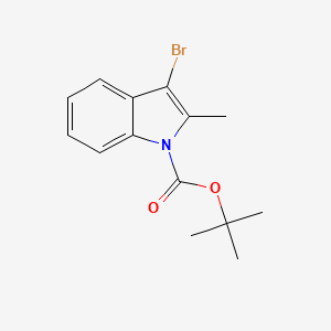 molecular formula C14H16BrNO2 B1519332 叔丁基-3-溴-2-甲基-1H-吲哚-1-羧酸酯 CAS No. 775305-12-9