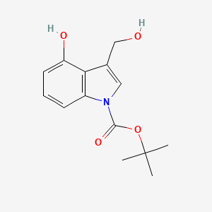 molecular formula C14H17NO4 B1519333 1-Boc-4-羟基-3-羟甲基吲哚 CAS No. 914349-12-5