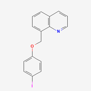 molecular formula C16H12INO B1519334 8-(4-Iodophenoxymethyl)quinoline CAS No. 1300068-28-3