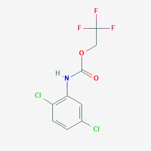 molecular formula C9H6Cl2F3NO2 B1519336 2,2,2-三氟乙基N-(2,5-二氯苯基)氨基甲酸酯 CAS No. 1087798-36-4