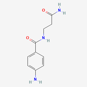 molecular formula C10H13N3O2 B1519337 3-[(4-aminophenyl)formamido]propanamide CAS No. 1114822-89-7