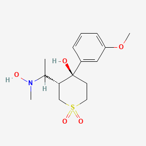 (+-)-trans-4-(3-Methoxyphenyl)-3-(dimethylaminomethyl)thiacyclohexan-4-ol N,S,S-trioxide