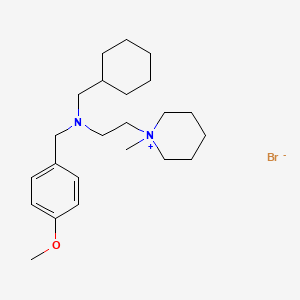 1-(2-((Cyclohexylmethyl)(p-methoxybenzyl)amino)ethyl)-1-methyl-piperidinium bromide