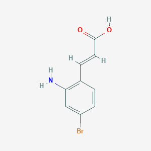 molecular formula C9H8BrNO2 B1519352 2-Amino-4-bromocinnamic acid CAS No. 914636-63-8