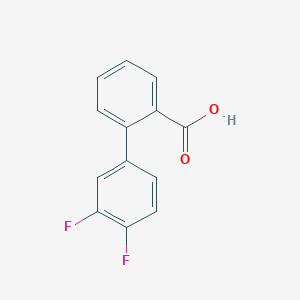molecular formula C13H8F2O2 B1519354 3',4'-Difluoro-[1,1'-biphenyl]-2-carboxylic acid CAS No. 886363-30-0