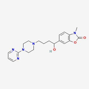 6-(1-Hydroxy-4-(4-(2-pyrimidinyl)-1-piperazinyl)butyl)-3-methyl-2(3H)-benzoxazolone