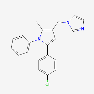 1H-Imidazole, 1-((5-(4-chlorophenyl)-2-methyl-1-phenyl-1H-pyrrol-3-yl)methyl)-