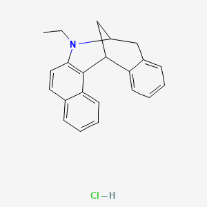 8,14-Methanobenzo(e)naphth(2,1-b)azocine, 7,8,9,14-tetrahydro-7-ethyl-, hydrochloride