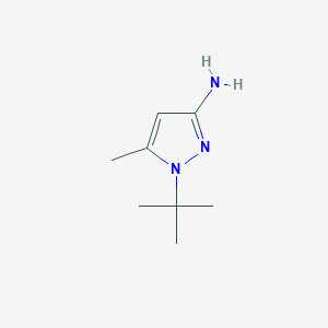 molecular formula C8H15N3 B1519364 1-叔丁基-5-甲基-1H-吡唑-3-胺 CAS No. 880488-27-7