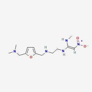 N-(2-((5-Dimethylaminomethyl-2-furanyl)methylamino)ethyl)-N'-methyl-2-nitroethene-1,1-diamine