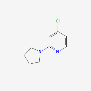 molecular formula C9H11ClN2 B1519379 4-Chloro-2-(pyrrolidin-1-yl)pyridine CAS No. 1209459-01-7